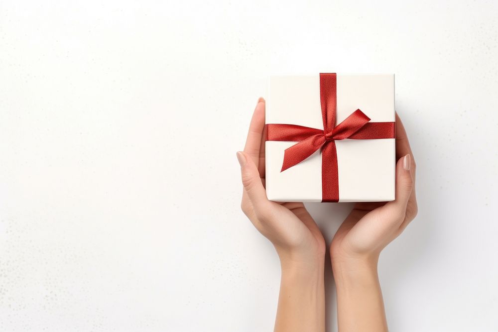 Gift box adult hand celebration. AI generated Image by rawpixel.