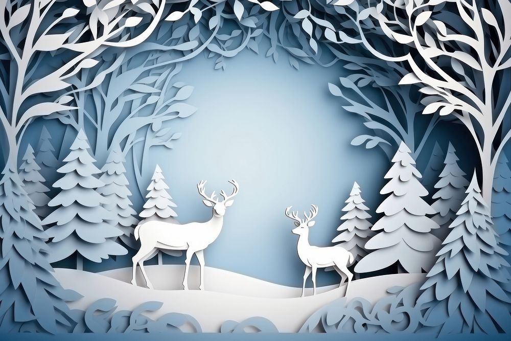 Christmas outdoors nature winter. AI generated Image by rawpixel.