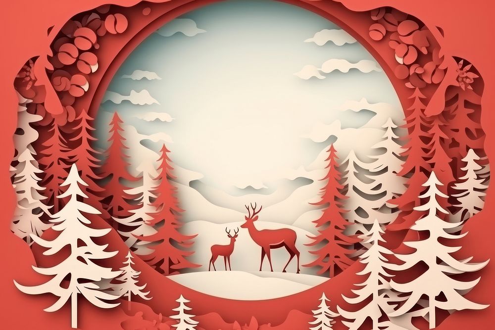 Christmas winter mammal representation. AI generated Image by rawpixel.