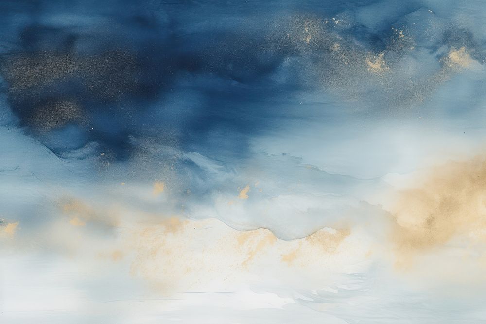 A blue watercolor background painting sky backgrounds. AI generated Image by rawpixel.