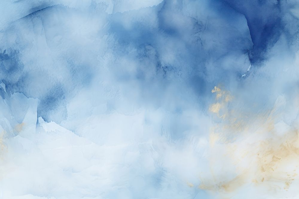 A blue watercolor background backgrounds outdoors nature. AI generated Image by rawpixel.
