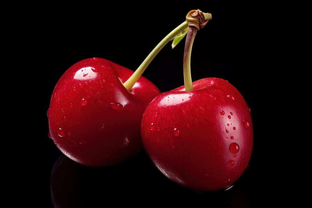A cherry fruit apple plant. AI generated Image by rawpixel.