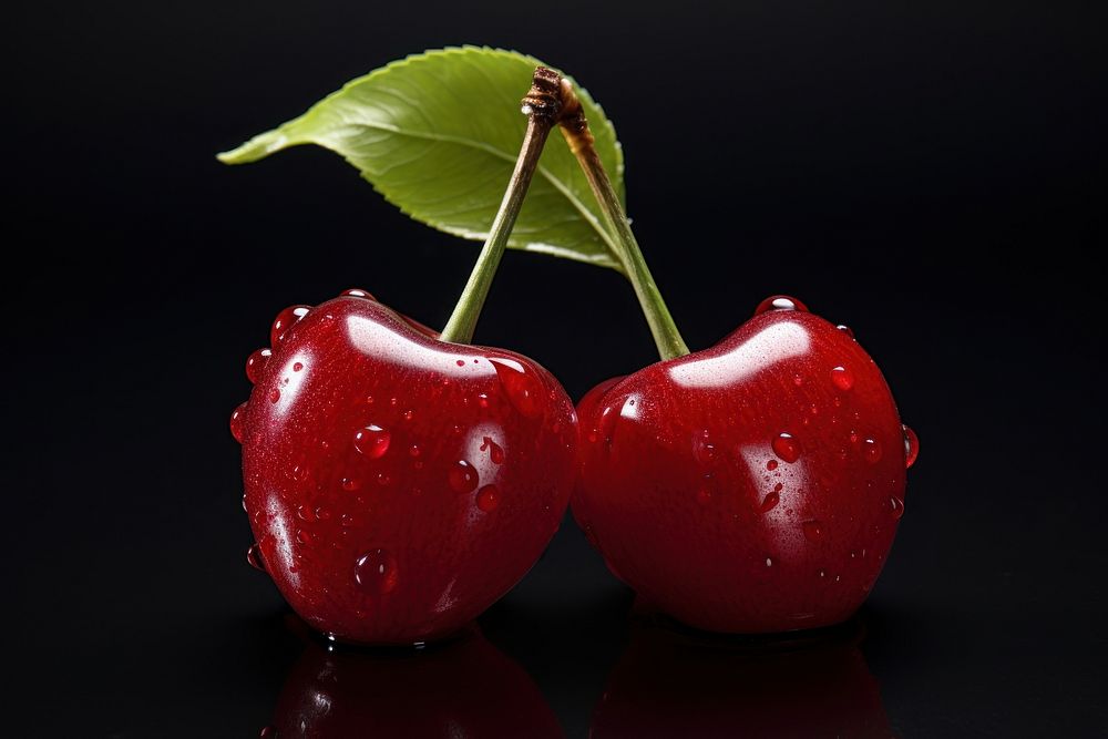 A cherry fruit plant food. AI generated Image by rawpixel.