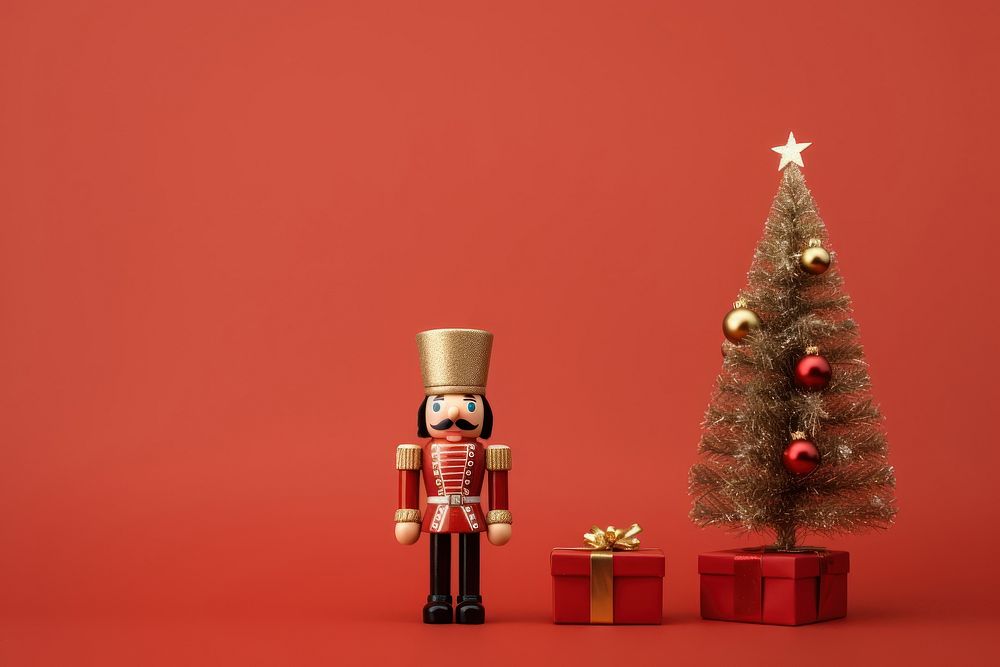 Christmas nutcracker plant gift. AI generated Image by rawpixel.