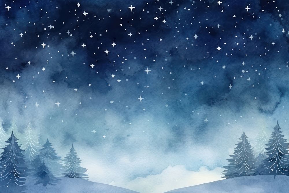 A christmas snowflake night backgrounds outdoors nature. AI generated Image by rawpixel.