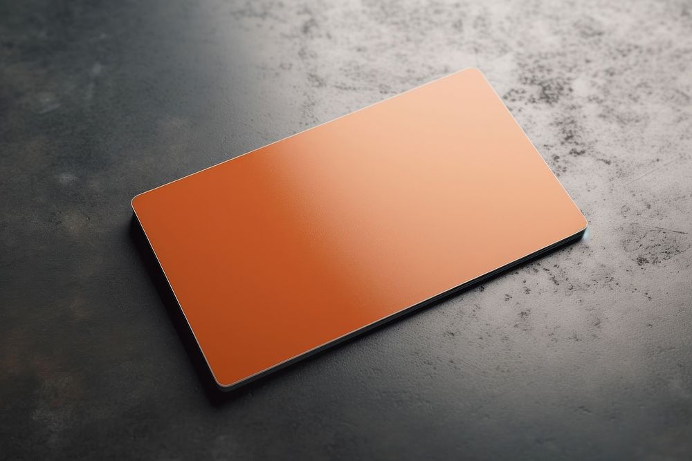 Orange business card electronics blackboard | Premium Photo - rawpixel