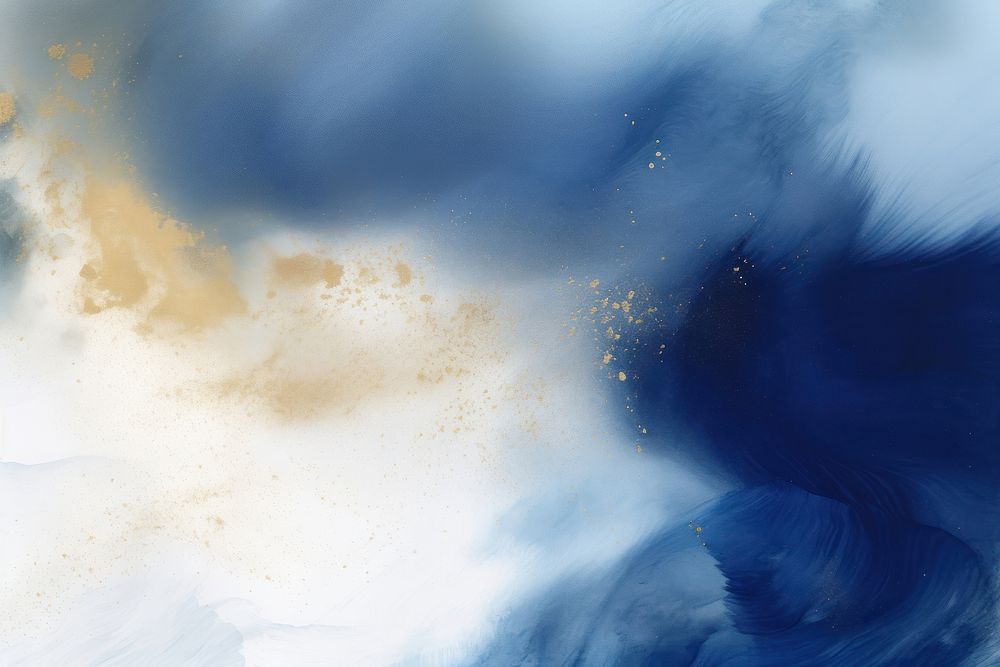 A deep blue watercolor background backgrounds painting abstract. AI generated Image by rawpixel.