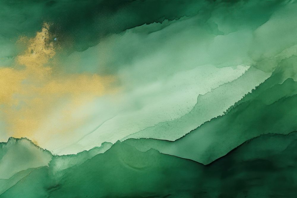 A deep green watercolor background painting backgrounds nature. 