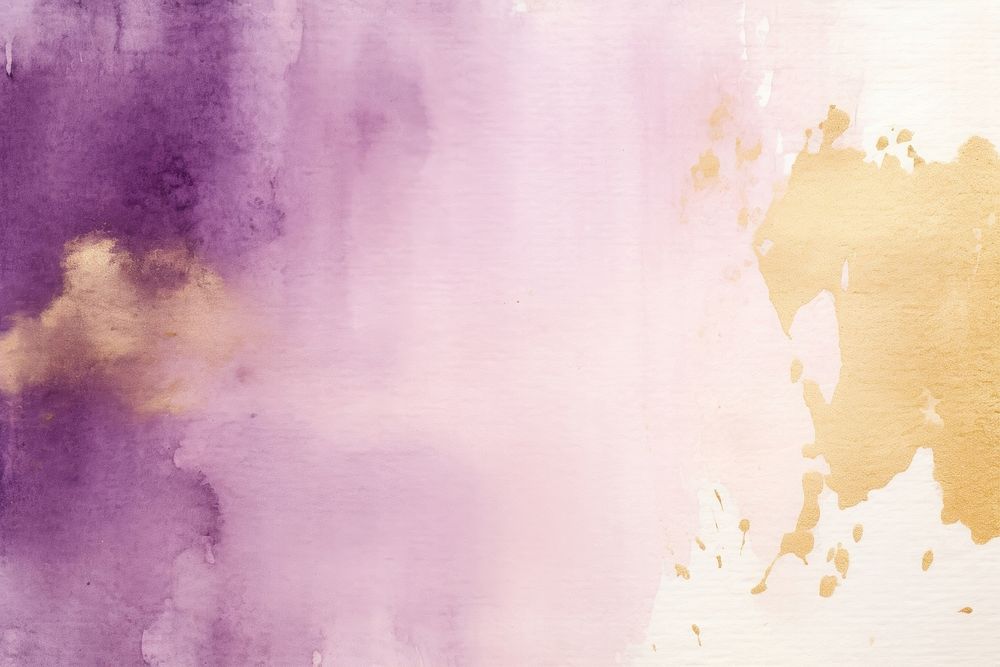 A purple watercolor background backgrounds painting gold. AI generated Image by rawpixel.