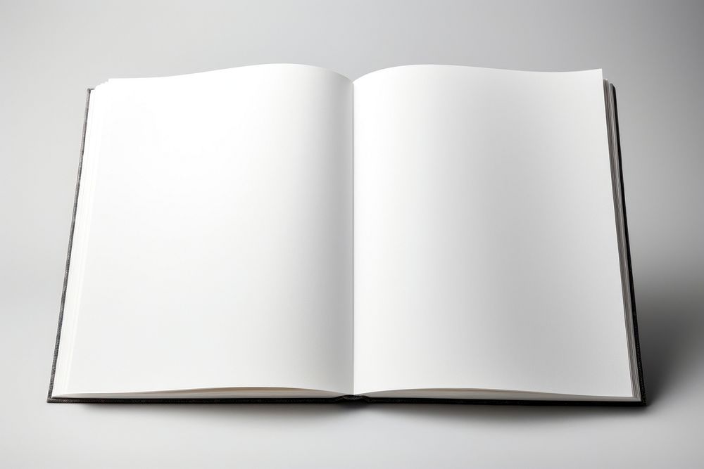 Open empty book page publication simplicity. AI generated Image by rawpixel.