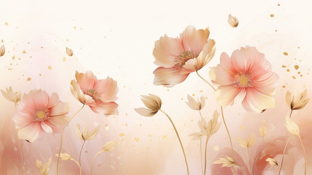 Flower backgrounds outdoors pattern. AI generated Image by rawpixel.