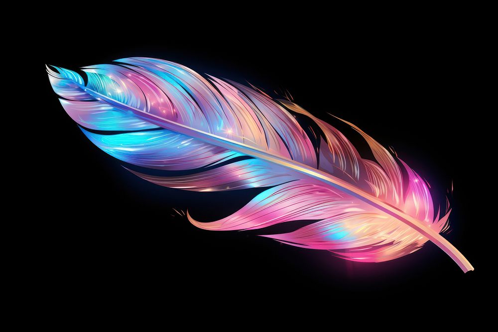 Feather pattern nature art. AI generated Image by rawpixel.