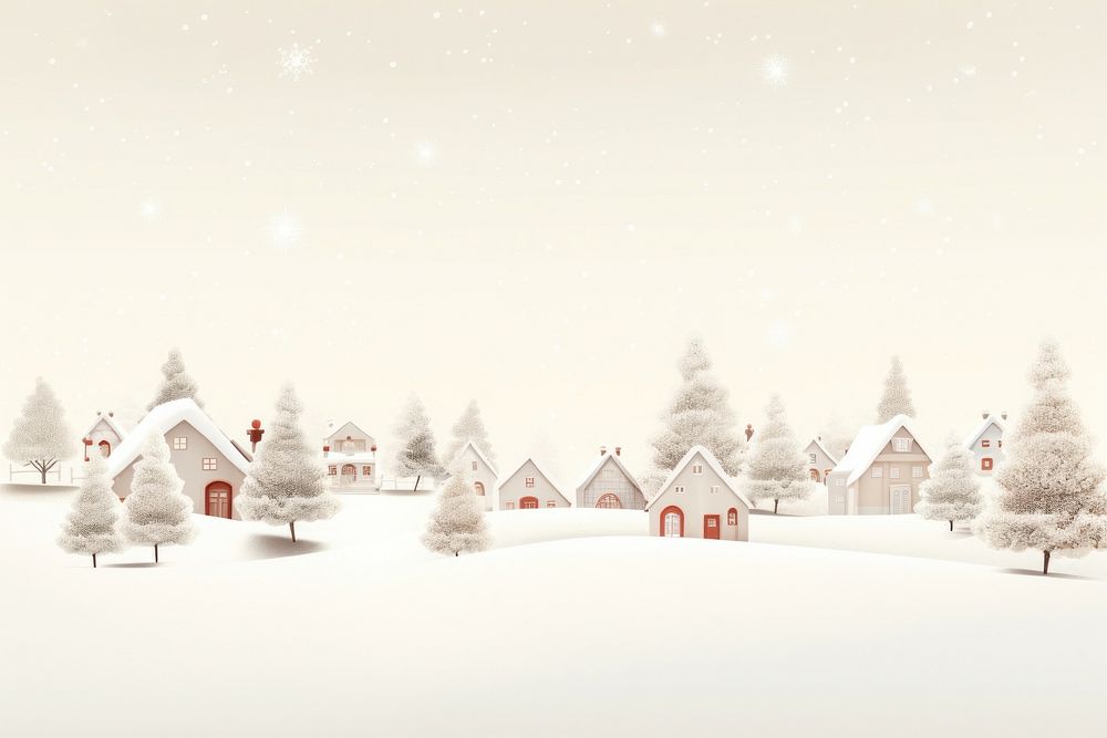 Snow landscape christmas outdoors. AI generated Image by rawpixel.