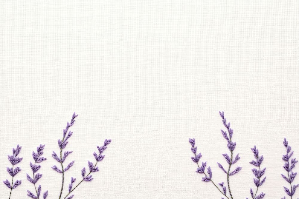 Upper frame border with little lavender pattern backgrounds textile. AI generated Image by rawpixel.