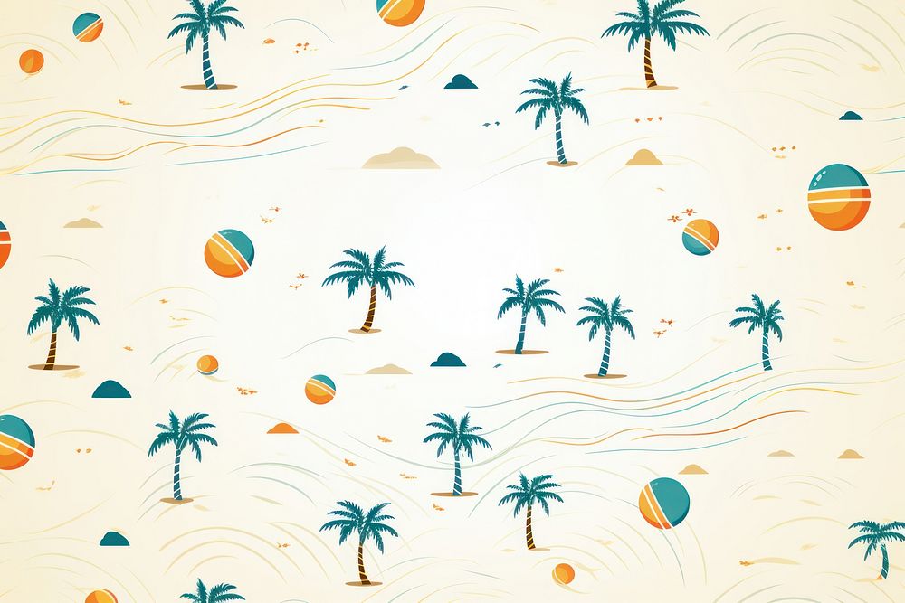 Beach ball pattern backgrounds wallpaper. AI generated Image by rawpixel.