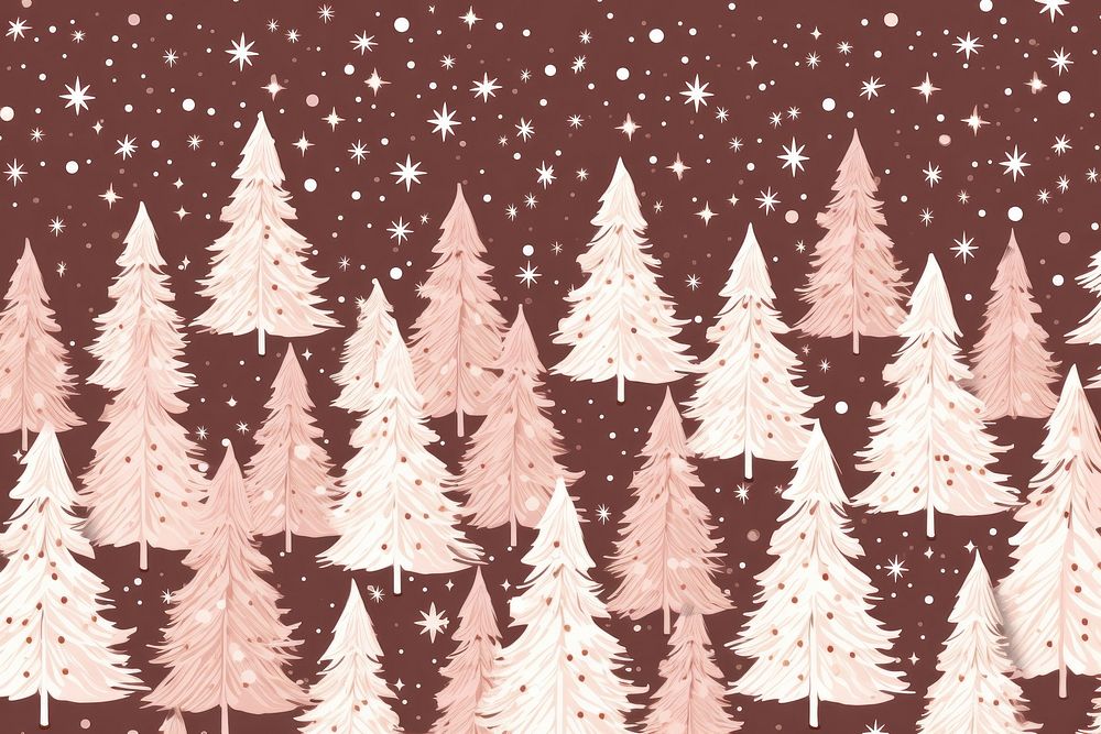 Christmas tree pattern christmas plant star. AI generated Image by rawpixel.