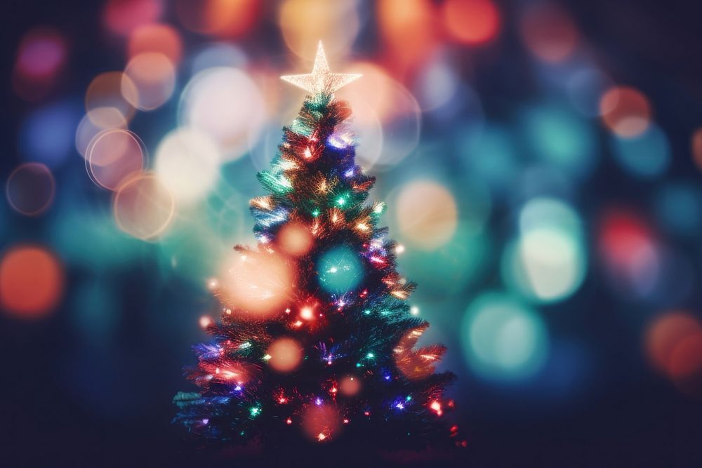 Christmas tree wallpaper christmas abstract christmas tree. AI generated Image by rawpixel.