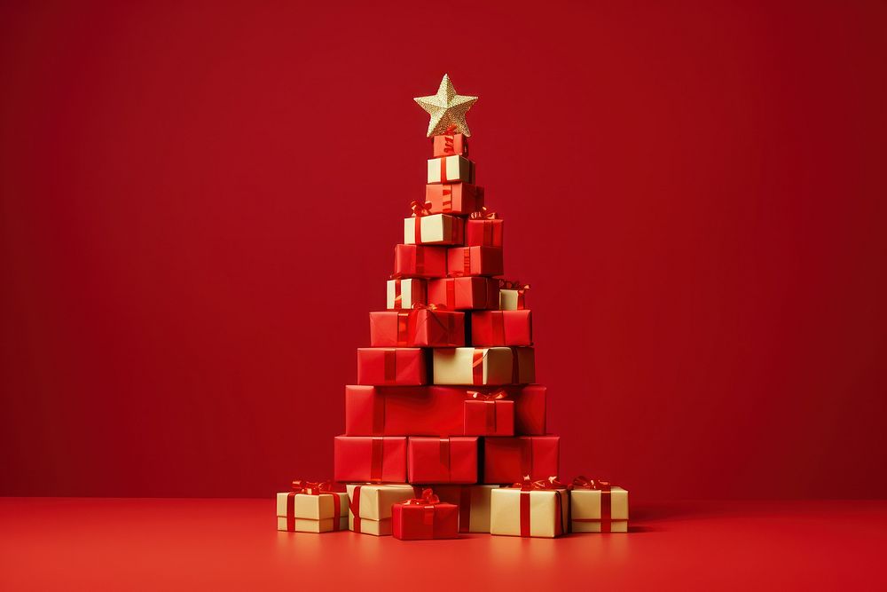 Christmas shape tree box. AI generated Image by rawpixel.