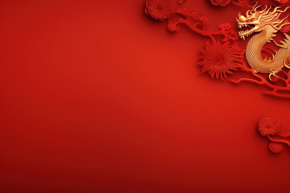 Chinese new year red backgrounds dragon. 