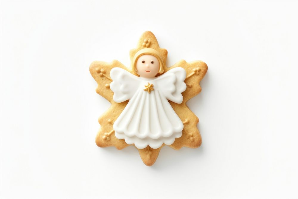 Christmas angel sugar cookie gingerbread christmas dessert. AI generated Image by rawpixel.