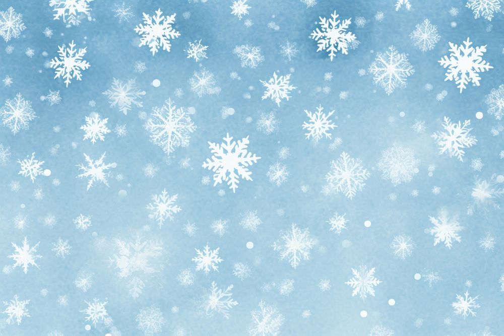 Snowflake christmas pattern blue. AI generated Image by rawpixel.