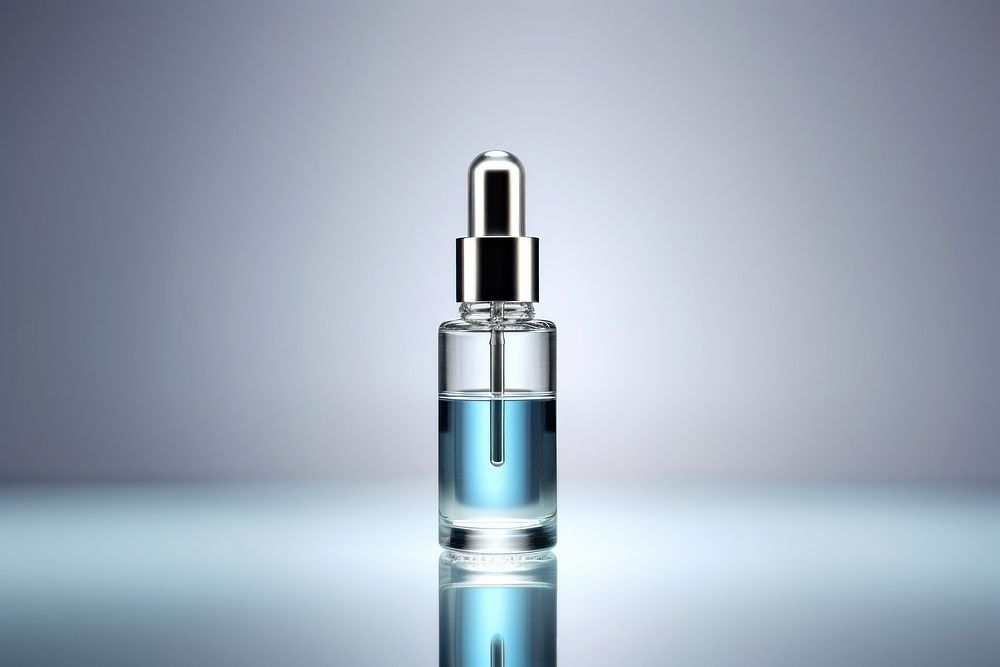 Dropper Bottle Cosmetic Serum Glass cosmetics bottle perfume. AI generated Image by rawpixel.