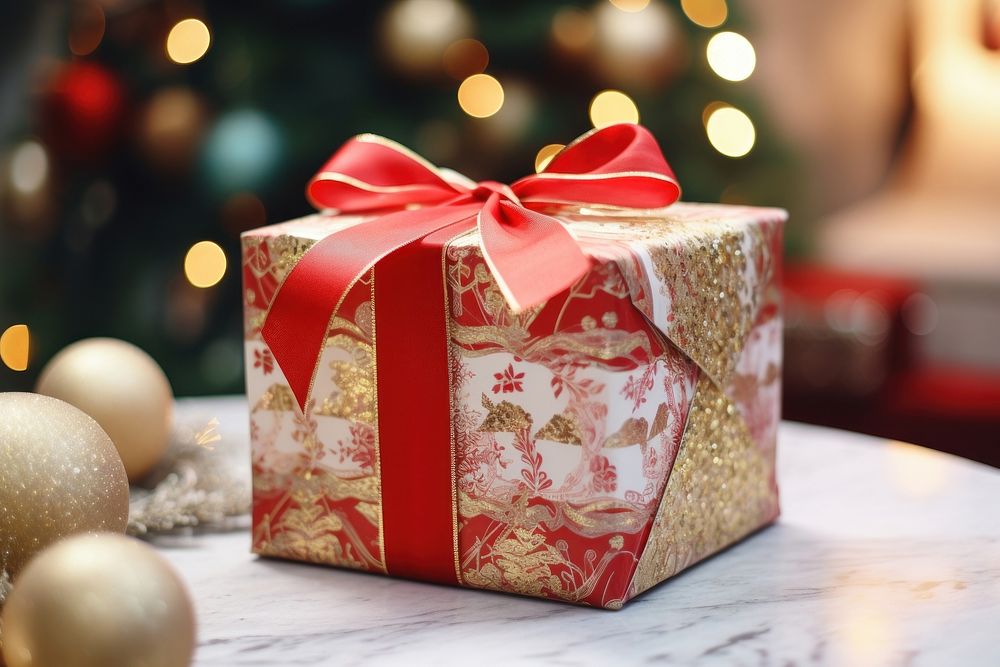 A christmas gift box celebration accessories decoration. AI generated Image by rawpixel.