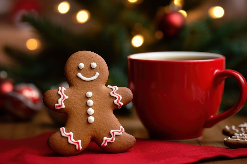Gingerbread food cup christmas. AI generated Image by rawpixel.