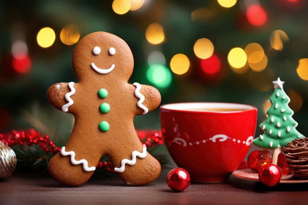 Gingerbread christmas food cup. AI generated Image by rawpixel.