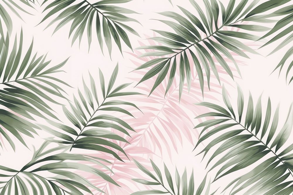 Green plam leaves pattern backgrounds outdoors. AI generated Image by rawpixel.