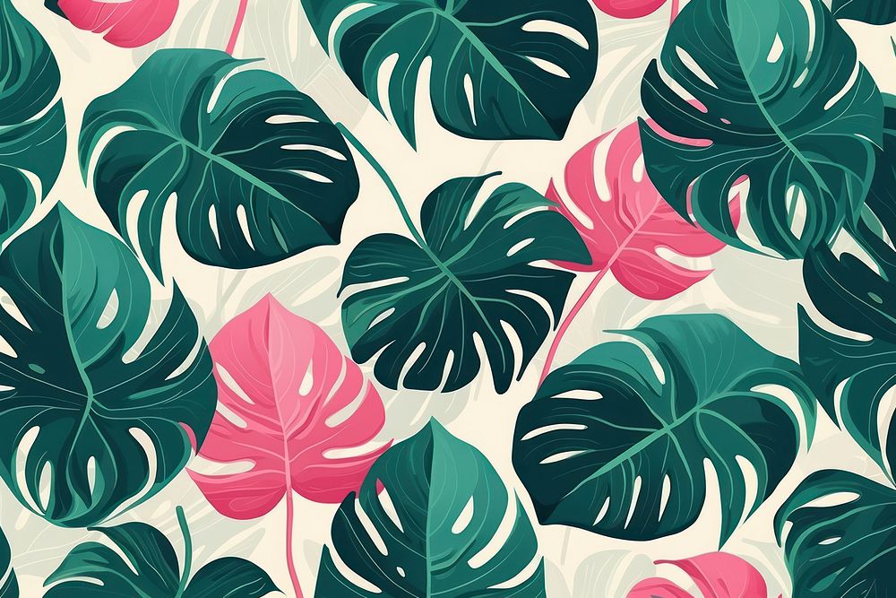 Green plam leaves pattern backgrounds plant. AI generated Image by rawpixel.