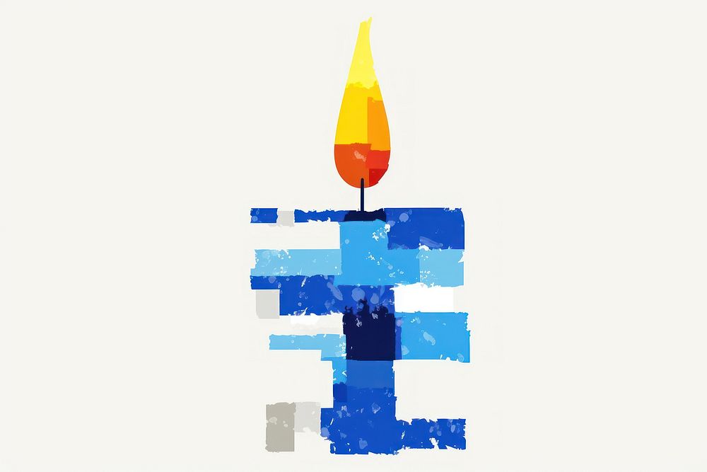 Hanukkah candlestick fire anniversary creativity. AI generated Image by rawpixel.