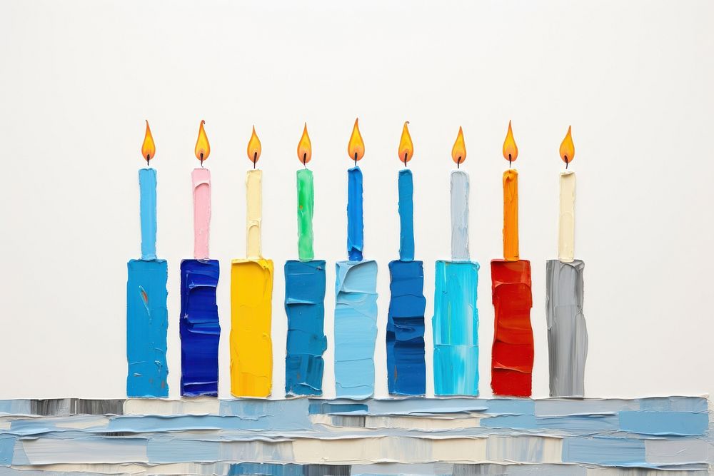 Hanukkah menorah candle hanukkah hanukkah menorah. AI generated Image by rawpixel.
