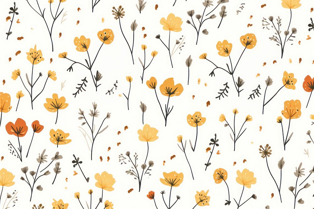 Cute background pattern backgrounds flower. AI generated Image by rawpixel.