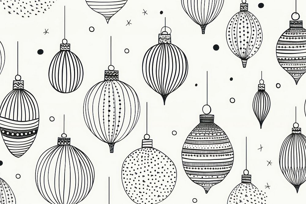Christmas ornament backgrounds christmas pattern. | Free Photo