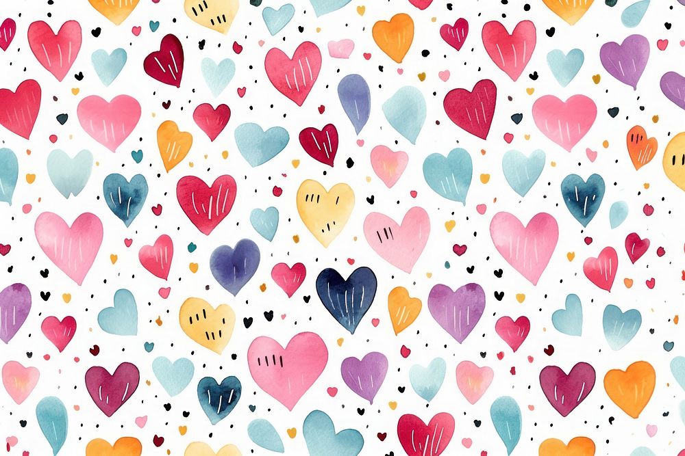 Heart pattern backgrounds paper. AI generated Image by rawpixel.