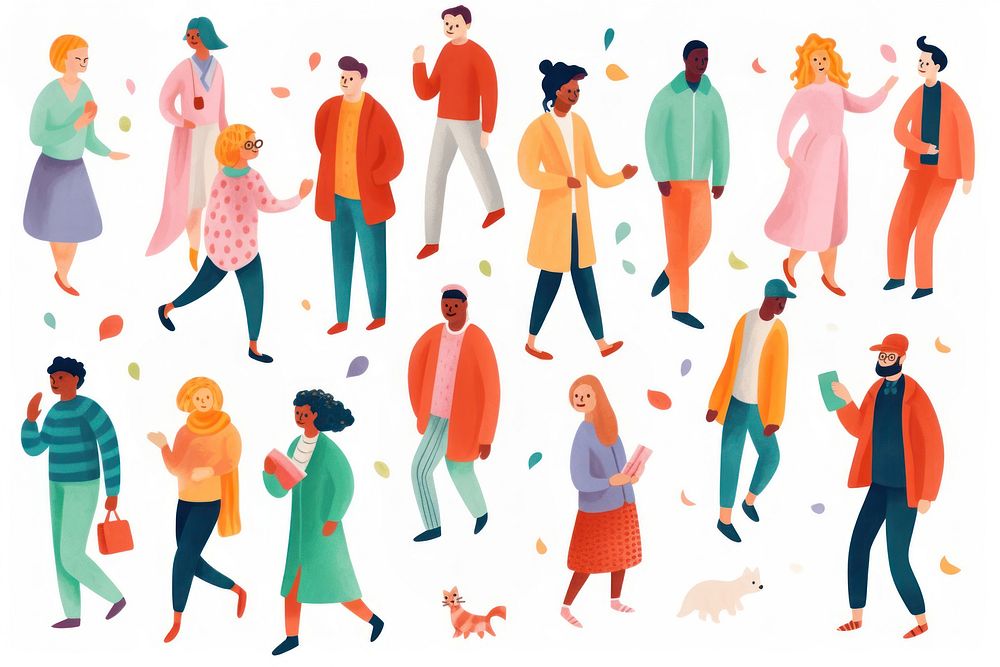 Diverse people backgrounds adult togetherness. AI generated Image by rawpixel.