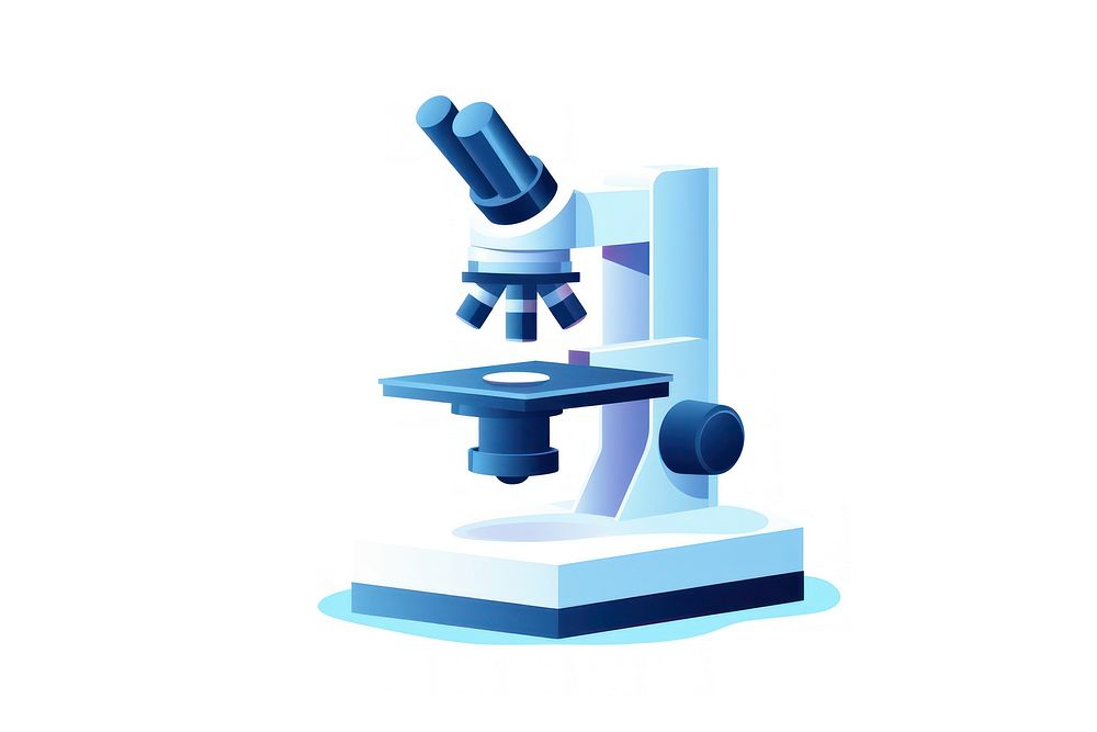 Microscope white background technology research. AI generated Image by rawpixel.