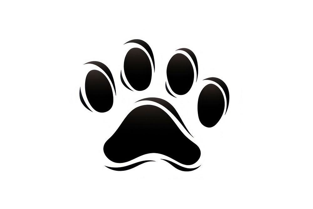 Paw print animal black logo. AI generated Image by rawpixel.
