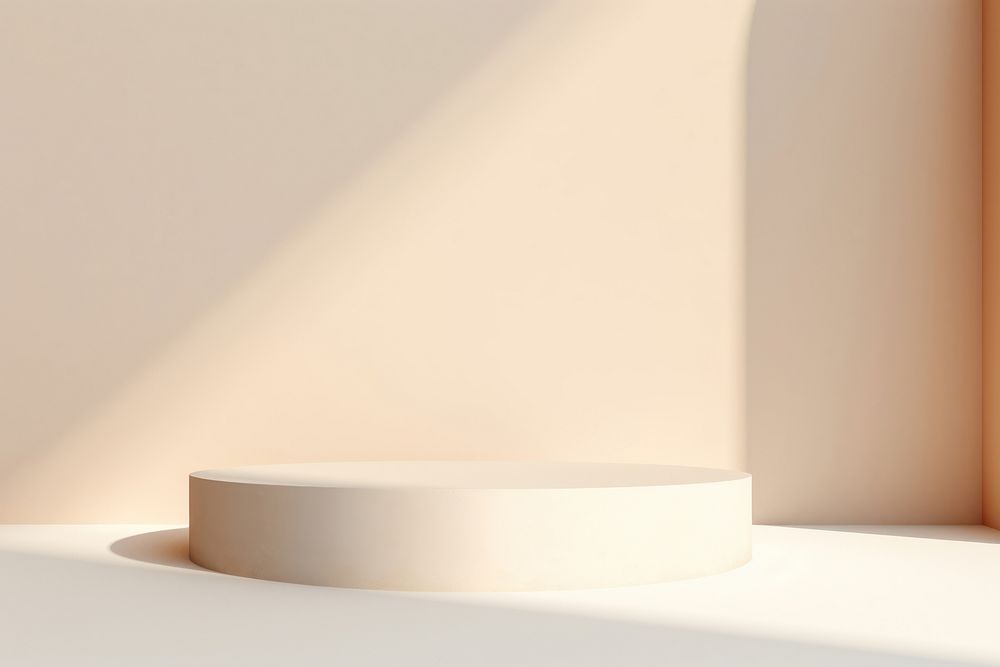 Podium simplicity lighting cylinder. AI generated Image by rawpixel.
