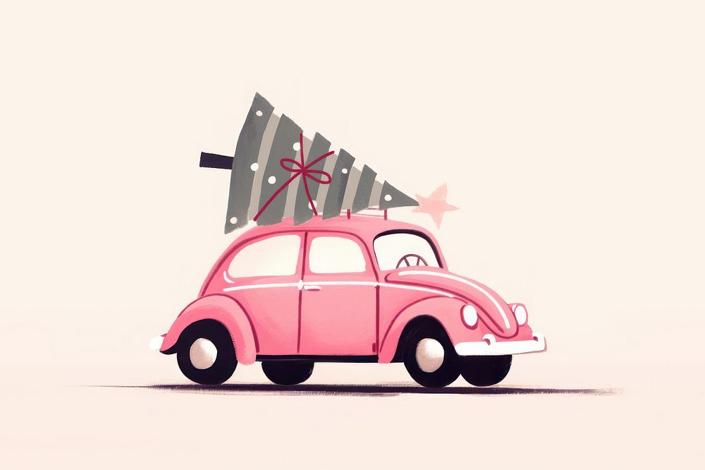 PNG Christmas car vehicle sketch. AI generated Image by rawpixel.