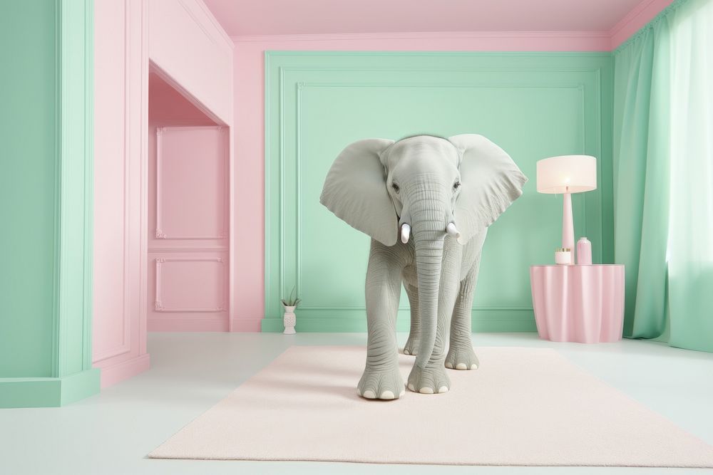 Elephant elephant wildlife animal. AI generated Image by rawpixel.