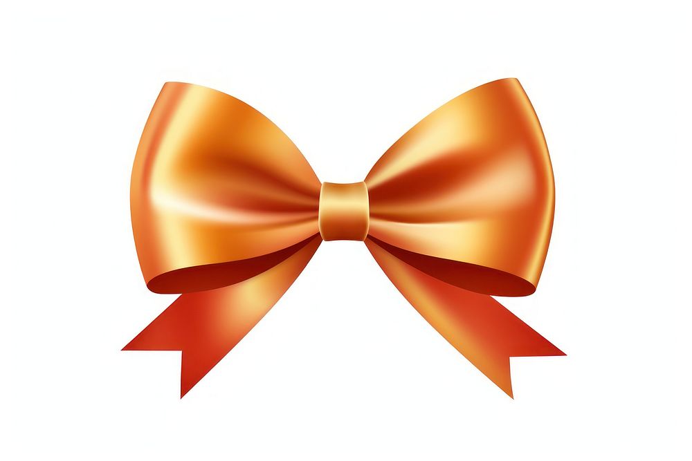 Bow Ribbon ribbon gold white background. AI generated Image by rawpixel.