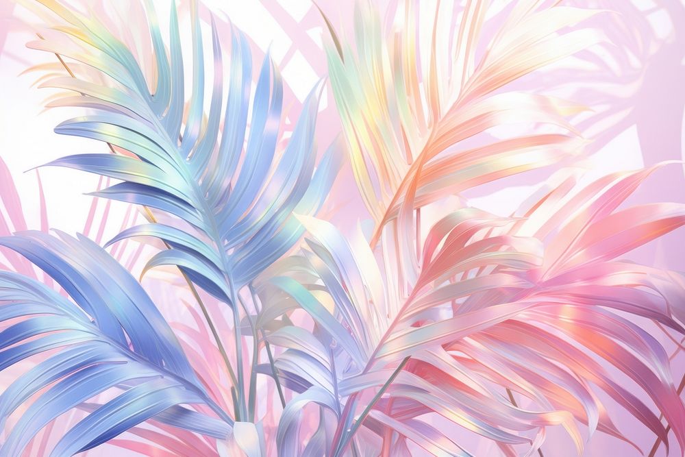 Palm leaves pattern plant art. AI generated Image by rawpixel.