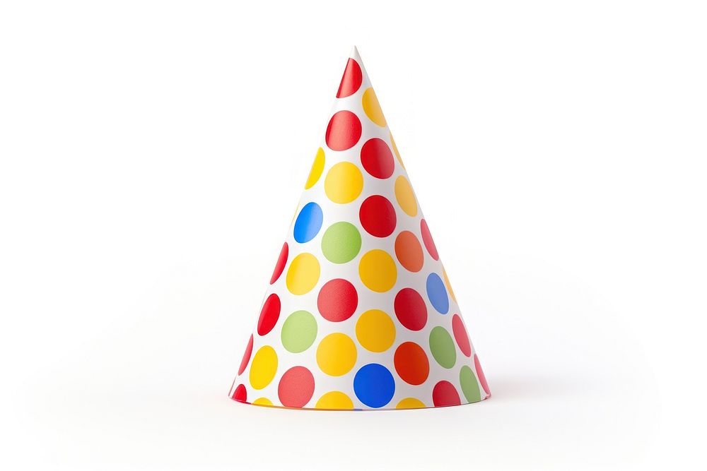 Party hat party white background celebration. AI generated Image by rawpixel.