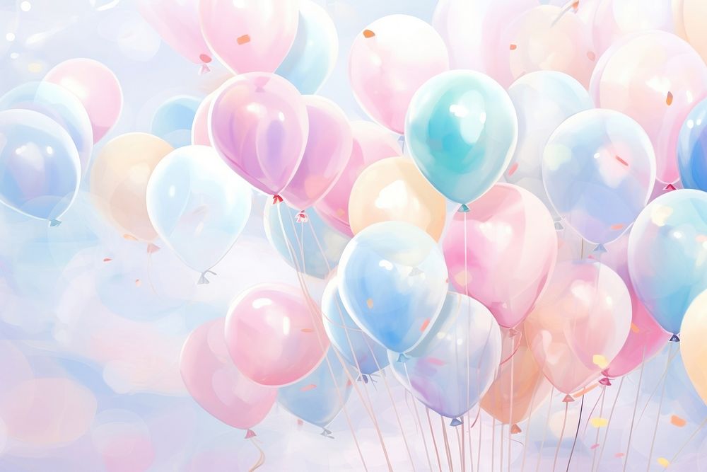 Balloons party celebration anniversary. AI generated Image by rawpixel.