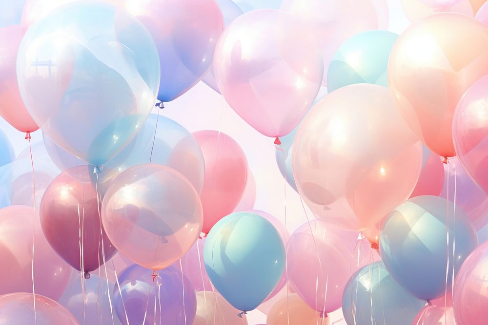 Balloons party backgrounds celebration. AI generated Image by rawpixel.