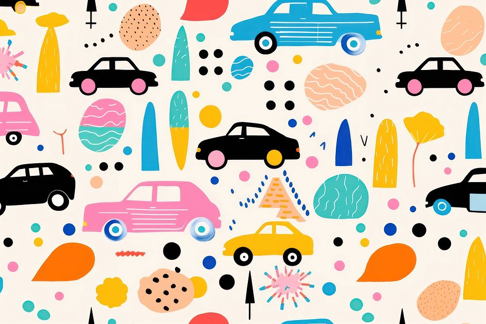 Car pattern vehicle transportation. AI generated Image by rawpixel.