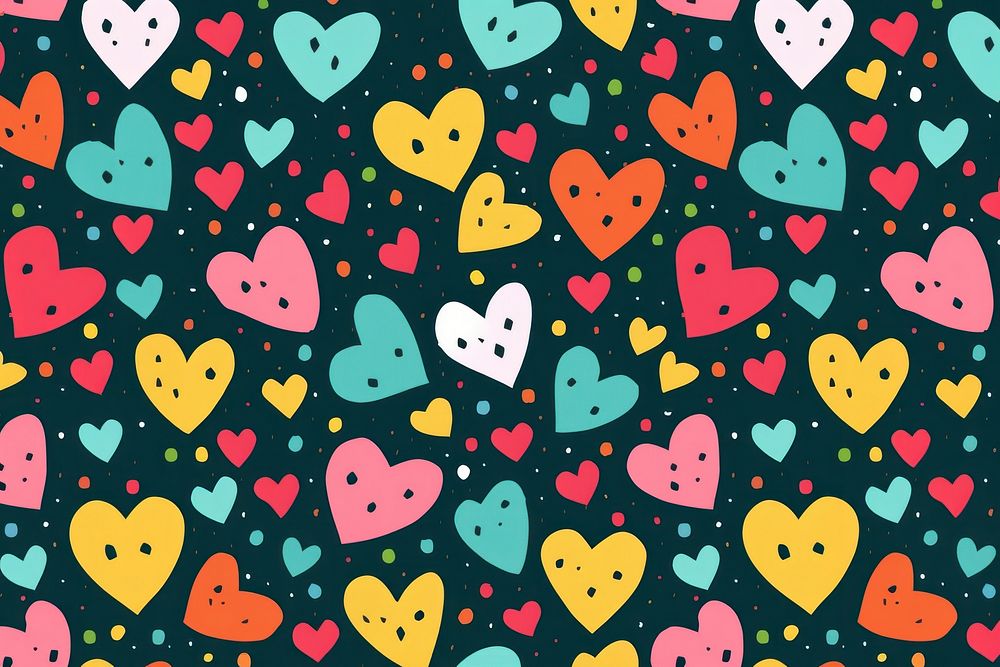 Heart pattern backgrounds creativity. AI generated Image by rawpixel.