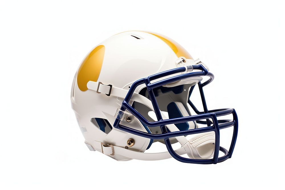 Football helmet sports white background competition. AI generated Image by rawpixel.